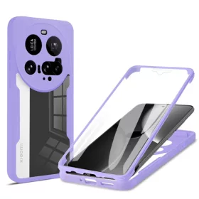    Techsuit - ColorVerse 360 Sorozat + Képernyővédő - Xiaomi 15 Ultra - Lila tok