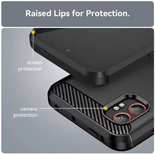  Techsuit - Szénszilikon - Samsung Galaxy Xcover7 Pro - Fekete tok-5949419282797 2 kép