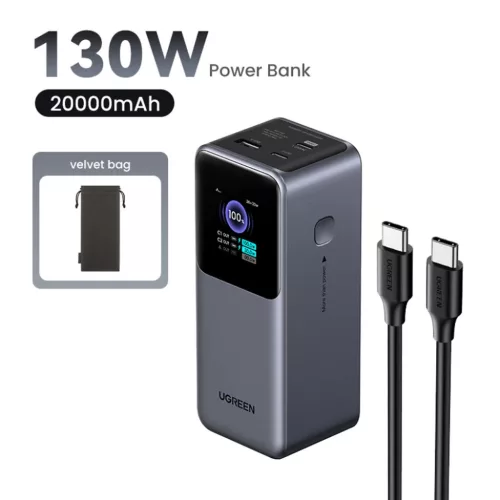 Ugreen - Power Bank PB721 (35524B) - digitális kijelzővel, gyorstöl-6941876242924 3 kép