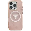  iPhone 16 Pro Rózsaszín Guess IML Fém Csillámos 4G Kör Háromsz�-3666339430535 4 kép
