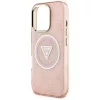  iPhone 16 Pro Rózsaszín Guess IML Fém Csillámos 4G Kör Háromsz�-3666339430535 6 kép