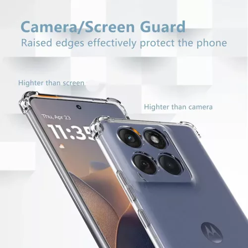  Techsuit - Ütésálló Átlátszó Szilikon - Motorola Edge 60 Fusio-5949419285132 3 kép
