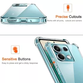  Techsuit - Ütésálló Átlátszó Szilikon - Xiaomi Redmi Note 14S -5949419284944 2 kép