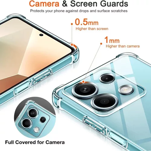  Techsuit - Ütésálló Átlátszó Szilikon - Xiaomi Redmi Note 14S -5949419284944 5 kép
