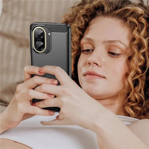  Techsuit - Szén-szilikon - Xiaomi Redmi A5 4G - Fekete tok-5949419284913 6 kép