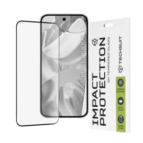    Google Pixel 10 Fekete Techsuit 111D teljes fedésű, teljes ragasztású üveg kijelzővédő fólia