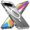 Google Pixel 10 Techsuit Shockproof Clear Silicone MagSafe tok - Átlátszó.