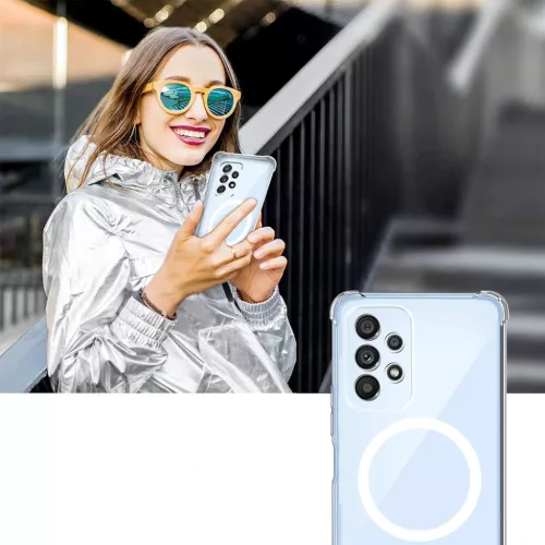  Techsuit - Ütésálló Átlátszó Szilikon MagSafe - Xiaomi Redmi N-5949419285347 5 kép