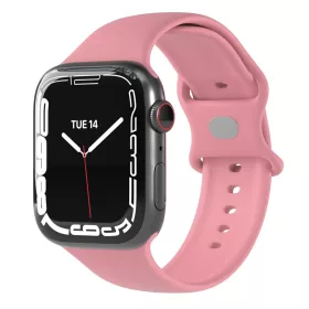    Techsuit - Óraszíj (W031) - Apple Watch 1/2/3/4/5/6/7/8/9/10/SE/SE 2 (38/40/41/42mm) - Rózsaszín