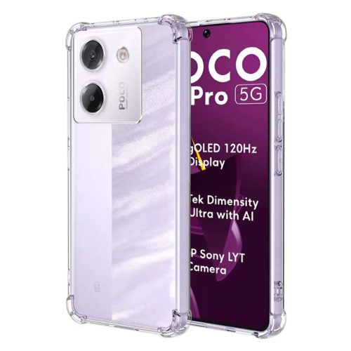  Techsuit - Ütésálló Átlátszó Szilikon - Xiaomi Poco M7 Pro 5G - Átlátszó tok