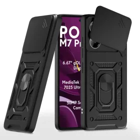  Techsuit - CamShield Sorozat - Xiaomi Poco M7 Pro 5G - Fekete tok-5949419285866 1 kép