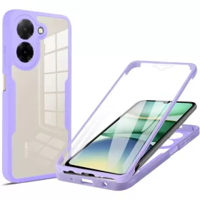    Techsuit - ColorVerse 360 sorozat + Képernyővédő - Xiaomi Redmi A5 4G - Lila tok