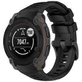    Techsuit - 22 mm-es óraszíj (W076) - Garmin Instinct E 40 mm - Fekete