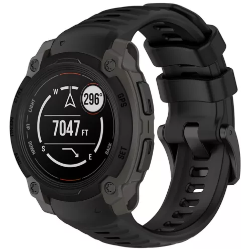  Techsuit - 22 mm-es óraszíj (W076) - Garmin Instinct E 45 mm - Feke-5949419286160 1 kép