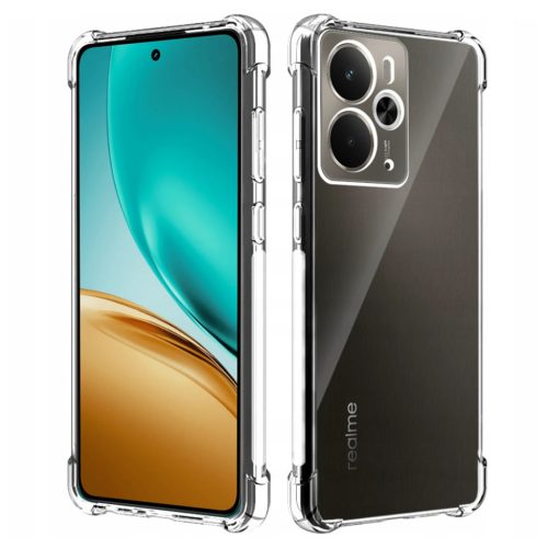  Techsuit - Ütésálló Átlátszó Szilikon - Realme 14T - Átlátszó tok