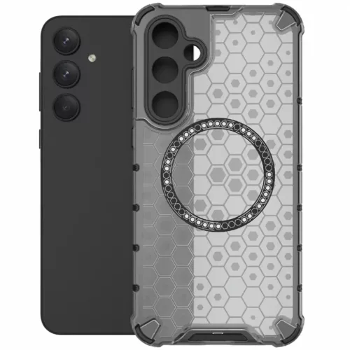  Techsuit - HoneyComb Shield MagSafe - Samsung Galaxy A35 5G - Fekete -5949419287372 2 kép