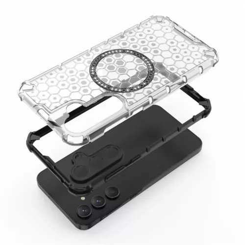  Techsuit - HoneyComb Shield MagSafe - Samsung Galaxy A35 5G - Fekete -5949419287372 4 kép