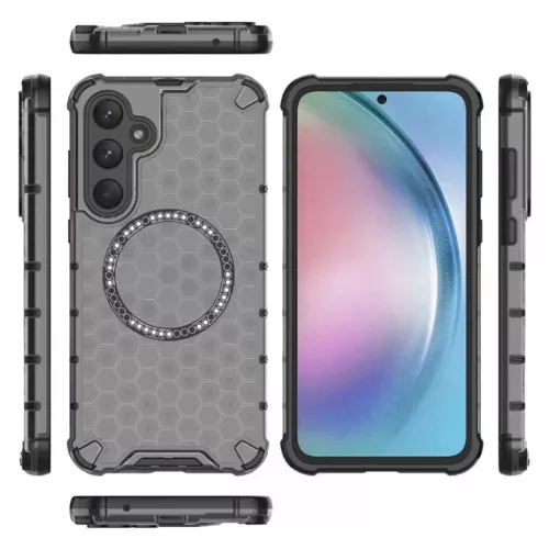  Techsuit - HoneyComb Shield MagSafe - Samsung Galaxy A35 5G - Fekete -5949419287372 5 kép