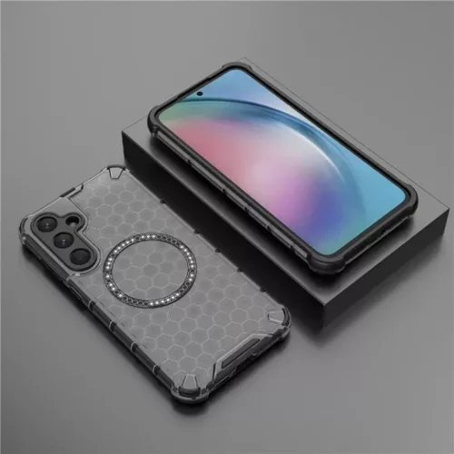  Techsuit - HoneyComb Shield MagSafe - Samsung Galaxy A35 5G - Fekete -5949419287372 6 kép