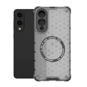  Techsuit - HoneyComb Shield MagSafe - Samsung Galaxy S25 Edge - Feket-5949419287174 2 kép