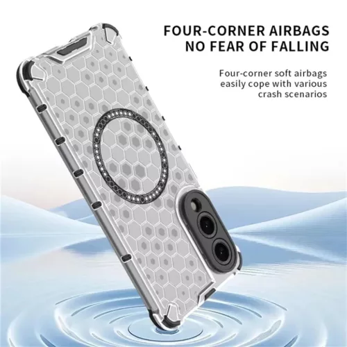  Techsuit - HoneyComb Shield MagSafe - Samsung Galaxy S25 Edge - Feket-5949419287174 3 kép