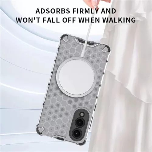  Techsuit - HoneyComb Shield MagSafe - Samsung Galaxy S25 Edge - Feket-5949419287174 4 kép