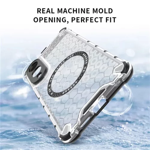  Techsuit - HoneyComb Shield MagSafe - Samsung Galaxy S25 Edge - Feket-5949419287174 5 kép