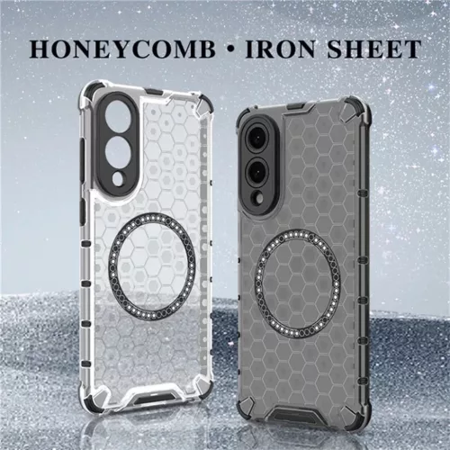  Techsuit - HoneyComb Shield MagSafe - Samsung Galaxy S25 Edge - Feket-5949419287174 6 kép