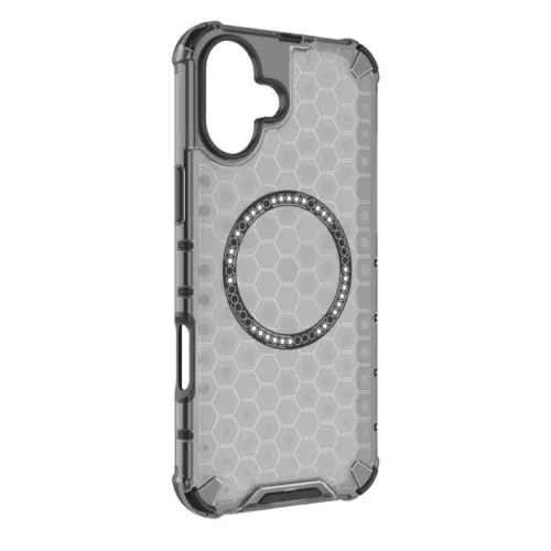 Techsuit - HoneyComb Pajzs MagSafe - iPhone 16 - Fekete tok-5949419286856 3 kép