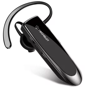   Techsuit - Bluetooth fejhallgató (CB1) - Kihangosító, Type-C, zajszűrés, Bluetooth 5.0, 24 órás beszélgetési idő - Fekete.