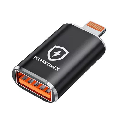 Techsuit - OTG Adapter HyperPort (A6) - USB3.0-ról Lightning-re, PD30-5949419288058 2 kép