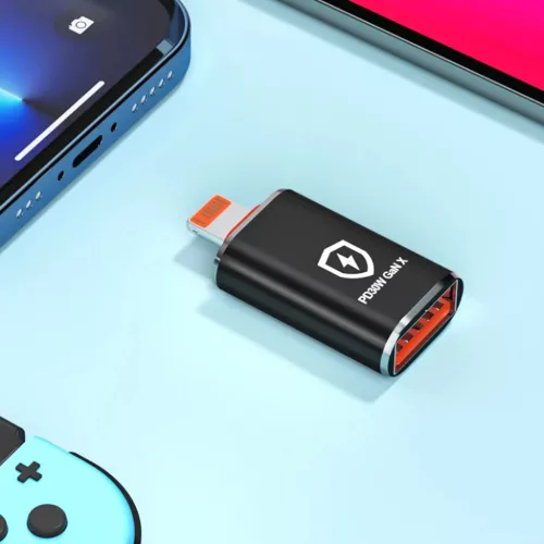 Techsuit - OTG Adapter HyperPort (A6) - USB3.0-ról Lightning-re, PD30-5949419288058 7 kép