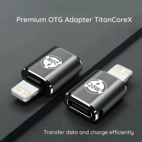 Techsuit - Premium OTG Adapter TitanCoreX (A11) - USB Type-C a Lightni-5949419288256 5 kép