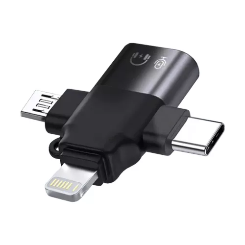 Techsuit - Prémium OTG Adapter SoundVoltX (A17) - 4 az 1-ben, USB-rő-5949419288188 2 kép