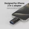 Techsuit - Prémium OTG Adapter AluVoltX (A18) - USB Lightning csatlak-5949419288171 3 kép