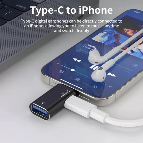 Techsuit - Prémium OTG Adapter AluVoltX (A18) - USB Lightning csatlak-5949419288171 5 kép