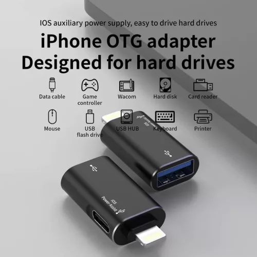 Techsuit - Prémium OTG Adapter AluVoltX (A18) - USB Lightning csatlak-5949419288171 6 kép