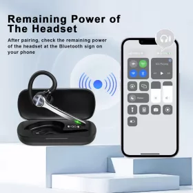  Techsuit - Bluetooth fejhallgató (CB3) - Kihangosító, ENC, LED dig-5949419288157 2 kép