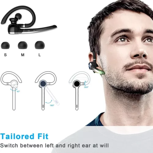  Techsuit - Bluetooth fejhallgató (CB3) - Kihangosító, ENC, LED dig-5949419288157 6 kép