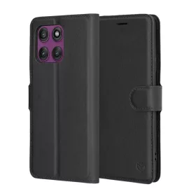  Techsuit - Bőrtok - Motorola Edge 60 Pro - Fekete tok