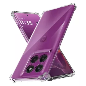    Techsuit - Ütésálló Átlátszó Szilikon - Motorola Edge 60 Pro - Átlátszó tok