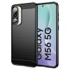  Techsuit - Karbonszilikon - Samsung Galaxy M56 - Fekete tok
