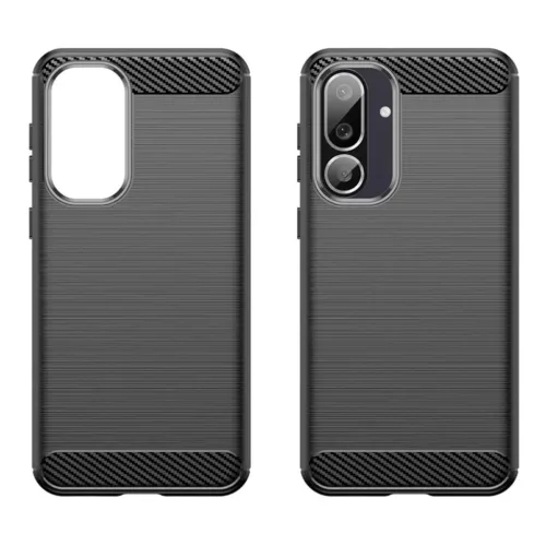  Techsuit - Karbonszilikon - Samsung Galaxy M56 - Fekete tok-5949419292390 2 kép