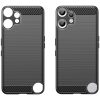  Techsuit - Szénszálas Szilikon - Nothing CMF Telefon 2 Pro - Fekete-5949419291898 6 kép