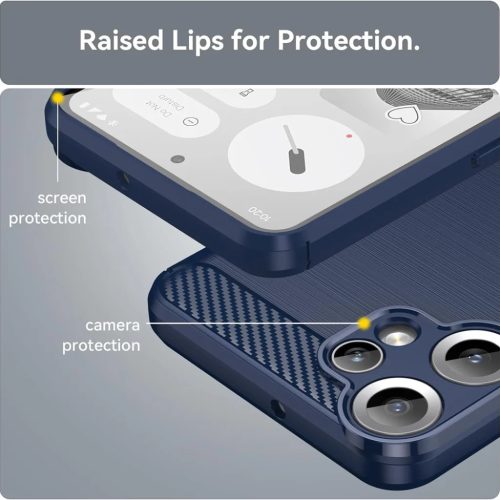  Techsuit - Szénszilícium - Nothing CMF Telefon 2 Pro - Kék tok-5949419291881 4 kép