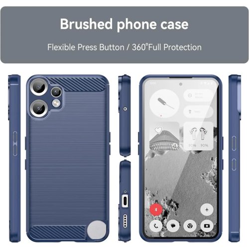  Techsuit - Szénszilícium - Nothing CMF Telefon 2 Pro - Kék tok-5949419291881 5 kép