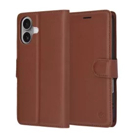  iPhone 17 Barna Techsuit Bőr Tok