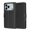  iPhone 17 Pro Max Fekete Techsuit Bőr Tok
