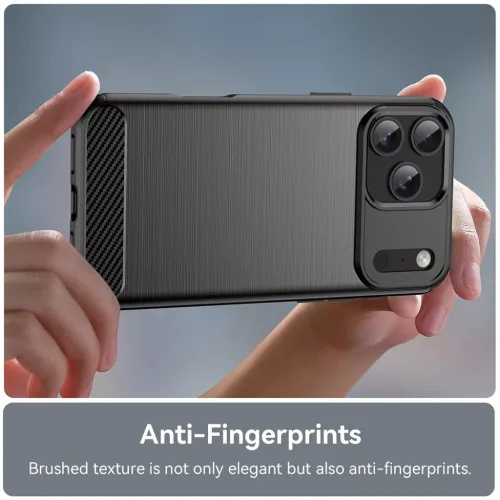  iPhone 17 Pro Fekete Techsuit Carbon Silicone tok-5949419291416 7 kép
