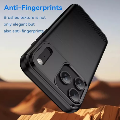  iPhone 17 Pro Fekete Techsuit Carbon Silicone tok-5949419291416 10 kép